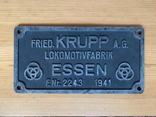 Original Fabrikschild der