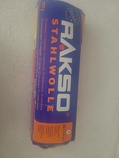Stahlwolle Schleifwolle steel wool Rakso 200 g  (150g Rest) extrem fein bis grob