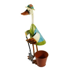 Dekofigur Ente Mistgabel