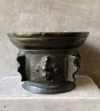 Antiker kleiner Rippen-Mörser - Bronze - Frankreich 17.Jh. - Haute Epoqu