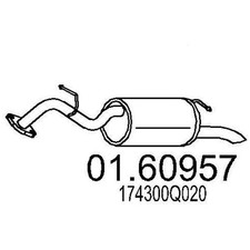 MTS 01.60957 Endschalldämpfer