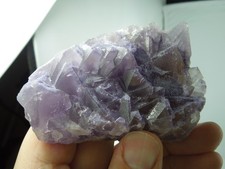 Fluorit Oktaeder, violett 2 Generationen (1477)