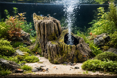 Aquarium baumstamm groß - aquarium, groß–