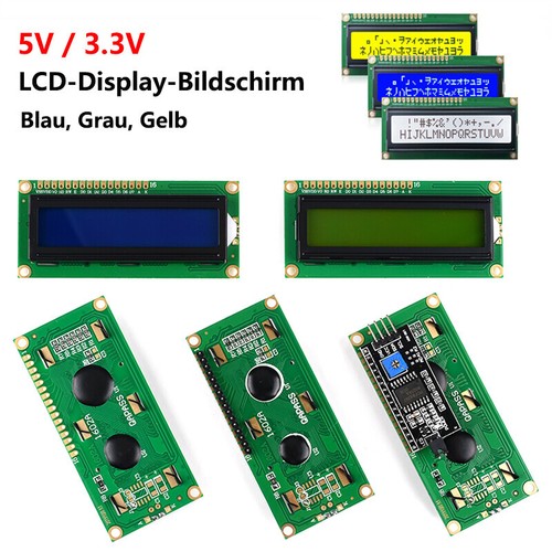 Lcd 1602 16x2 display - 3.3v,