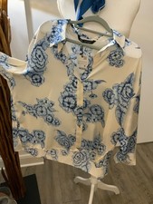 ZARA Edle Tunika Hemd  Bluse Blumen Print Gr.XXL neu mit Etikett (58)
