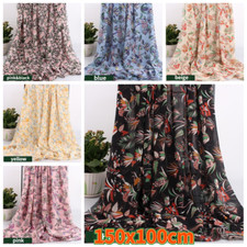 Blume Chiffon Stoff bedruckt