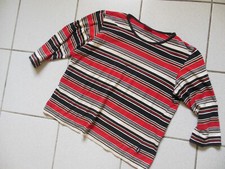 Shirt schwarz gestreift,  Gr. L ,  von giani feroti women, 100 % Cotton