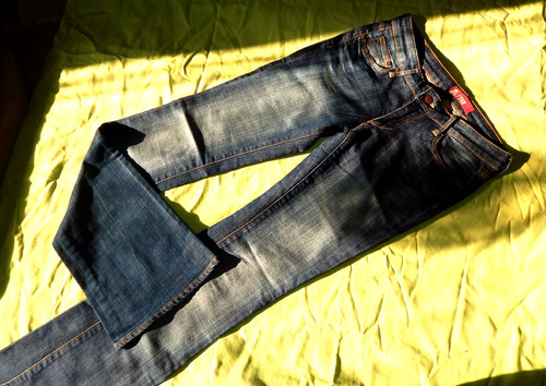 Damen jeans schlaghose 27 - schlaghose, gr.