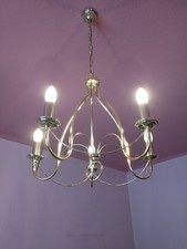 Kronleuchter Deckenlampe Hängelampe Leuchte 5-flammig inkl. LED-Leuchtmittel