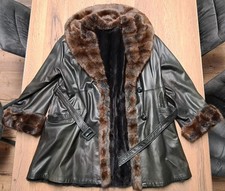 Leder Jacke Mantel Damen Zobel