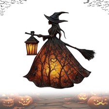 Halloween Hexenlampe gebeizt