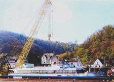 MS CARMEN SYLVA  Reederei Collée  Nach der Bergung Hafen Brohl April 2023   Foto