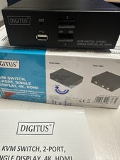 DIGITUS KVM-Switch DisplayPort 2-Port Single-Display DS-12850