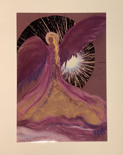 Kunst postkarte engel des - 1,