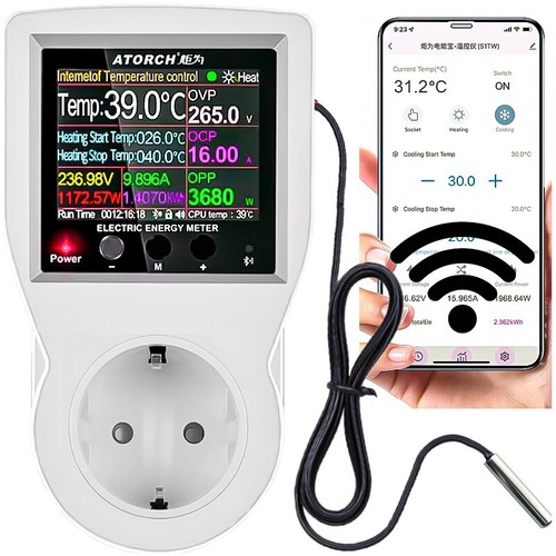 Digital led temperaturregler - digital,