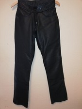 Lederhose Lederjeans  Motorradhose Echtleder Damen Gr.36 schwarz,NAGELNEU TOP !