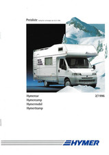 HYMER  - 1996 - REISEMOBIL  - PREISLISTE  -CAR  -CAMP  -MOBIL   -TRAMP