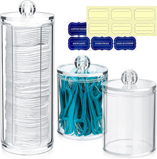 3 Stk Wattepadspender, Make-Up-Organizer-Set, Wattestäbchen Behälter, Wattepads 