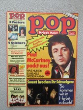 POP 16/1977 mit Sticker und allen Postern; Bay City Rollers, Sweet, KISS