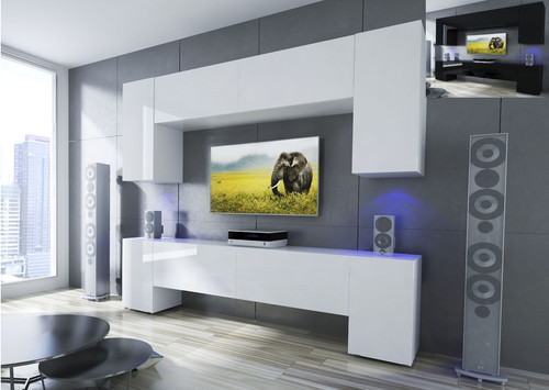 Moderne wohnwand schrankwand - moderne,