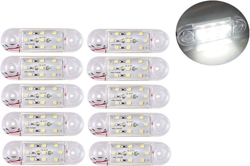 10x 24v led weiß - led, klar