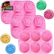 Blumen Silikonform 3teilig