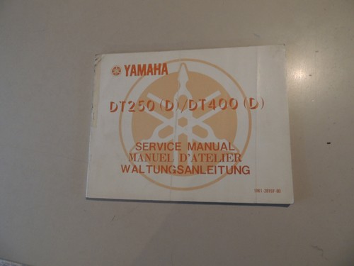 Werkstatthandbuch yamaha - werkstatthandbuch, dt