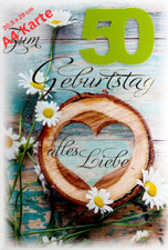 A4 Geburtstagskarte 50 Jahre