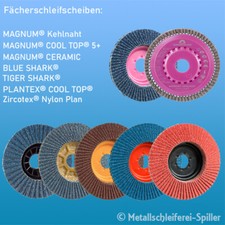 Eisenblätter Fächer Schleifscheibe, Fächerscheibe, Lamellenscheibe, Ø115,125,178