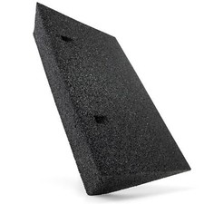 Bordsteinrampe Gummi schwarz I Breite: 50 cm I Höhe: 110 mm I Rampe Auffahrhilfe