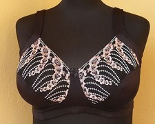 Nuance Spitzen BH schwarz-rose