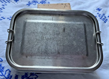 Brotdose, Lunchbox, Stullenbüchse von Blockhütte, 2 Fächer, Edelstahl, 800 ml
