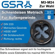 GSR Schneideisen Metrisch
