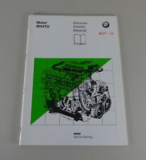 Schulungsunterlage Seminar BMW M43TU Motor in E46 316i / 318i + Z3 Stand 1997