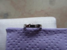 925 Silber Klapp Creole mit Stein, ca. 1 cm  x 1 mm, Einzelstücke Unisex neu