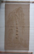 Fenstergardine " Trauerweide - Häkel - Handarbeit "