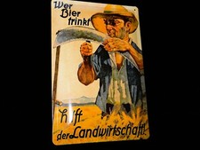 Blechschild Wer Bier trinkt