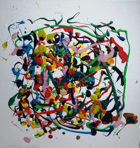 Gingko abstraktion der - "gingko", (abstraktion