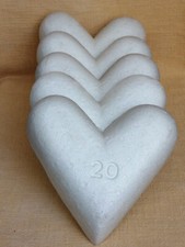 10 STÜCK STYROPOR- HERZ  20