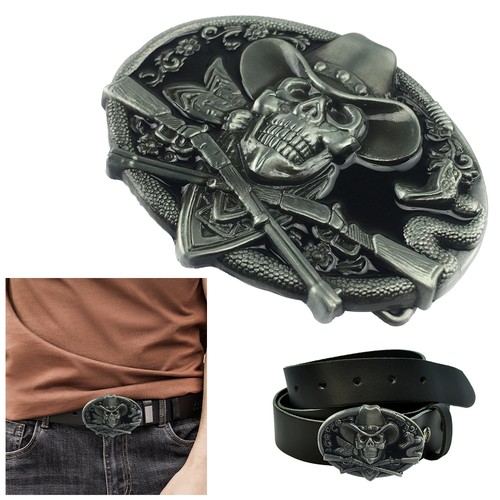 Cowboy skull buckle - 1x,