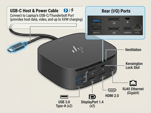 Usb dock g5 - hp,