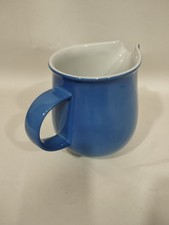 Milchkrug, Arzberg, Blau, Weiss, Abplatzer am Ausguß, Ø ca. 12, H: ca. 14,5 cm