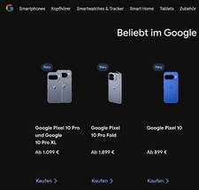 15% Rabatt Google Store auf alle Pixel Smartphones - GUTSCHEIN