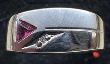 Ring Herren Weißgold 333,  8