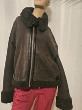 ZARA Damen Winter Felljacke  Kunstleder Teddyfutter Gr.M