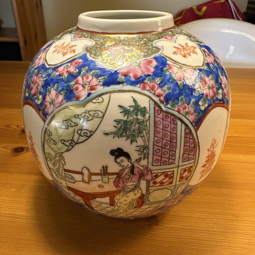 Vintage china vase handbemalt - china,
