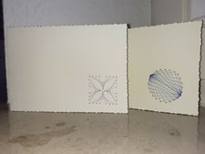 Glückwunschkarten Fadengrafik