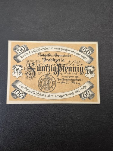 Notgeld probstzellagemeinde - notgeld,