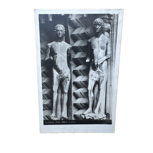Postkarte bamberg adam und - postkarte,