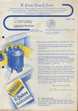 NEUHOFFNUNGSHÜTTE Sinn, Brief 1935, Herd-Ofen-Fabrik Haas & Sohn